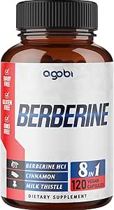 agobi 120 Capsules - Supplément berbère avec Ceylan, Thistle de lait, Turcuma, Elderberry et poivre noir - 4 mois d'approvisionnement