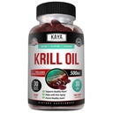 Kaya Naturals - Antarktis Krill Öl 500mg mit Omega 3, EPA, DHA, Phospholipide & Astaxanthin Supplement - Gehirn & Gesundheit Vitamin - Anti Aging Supplement - 30 Count Softgels