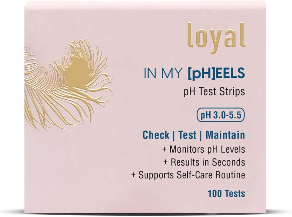 Loyal dans ma [PH] EELS Bandes d'essai du pH féminin 3-5,5 , Surveille les niveaux de pH , Résultats en secondes , Supporte la routine auto-soins (100 tests)