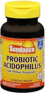 Probiotique Sundance Acidophilus à libération rapide - 60 capsules, boîte de 3