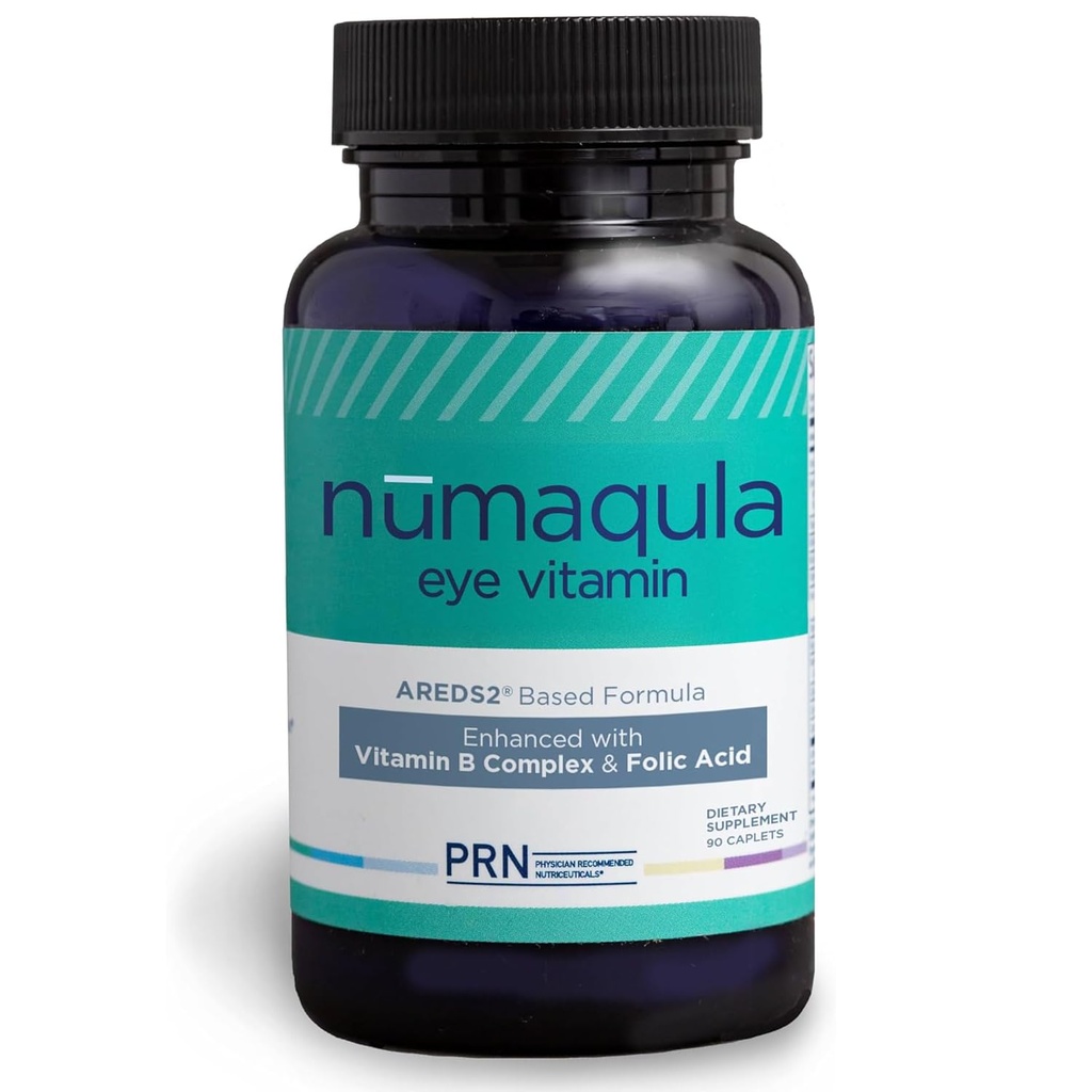 PRN nūmaqula Eye Vitamins - 90 Kapseln, 30-Tage-Versorgung - AREDS2-basiert Augenergänzungsmittel mit Lutein, Zeaxanthin, Vitamin B Complex & Vitamin E für fortgeschrittene Macular Support