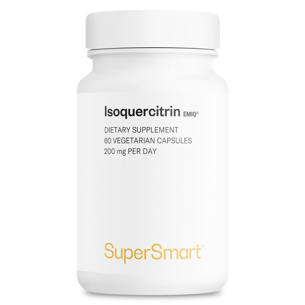 Supersmart - Alpha Glycosyl IsoQuercitrin 200mg pro Tag - Bioactive Quercetin EMIQ - Flavonoid Supplement | Non-GMO & Gluten Free - 60 Vegetarische Kapseln