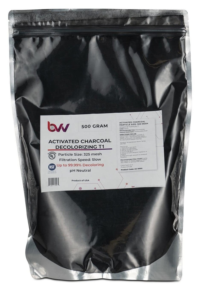 BVV Aktiviertes Holz Carbon Entfärbung T1 (100% Holzkohle)-1000 Gramm