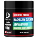 9in1 Cortisol Shield - Magnesio Glycinate & Ashwagandha con Rhodiola, Phosphatidylserine, Passion Flower, L-teanina, Apigenin, Liquirizia, Magnolia - Rest Well & Mood Balance - 60 Count