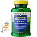 Spring Valley Magnesium Citrate | Citrato de Magnesio 1000mg Kapseln | Beste Magnesiumergänzung für Frauen | Magnesium Pille | 100 mg, 100 Kapseln Bundle mit Luals 45 Diabetes Decodiert