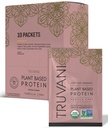 Truvani Vegan Pea Protein Pulver | Vanilla Chai | 20g Bio-Pflanzen basiertes Protein | Single Servieren Reisepakete | 10 Servierungen | Keto | Gluten & Dairy Free | Low Carb | Kein hinzugefügt Zucker