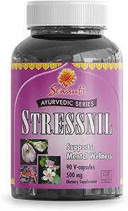 Sewanti Ayurvedic Stressnil Capsule - Integratore di Rilassamento di erbe- Estratto di alta potenza capsule 500mg