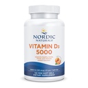 Nordic Naturals Vitamin D3 5000, Orange - 120 Mini Soft Gels - 5000 IU Vitamin D3 - Unterstützt gesunde Knochen, Mood & Immunsystem Funktion - Non-GMO - 120 Servietten