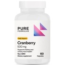 PureFormulas Cranberry 500 mg - Supporta la salute del rene e del tratto urinario - Supplemento antiossidante per la protezione immunitaria e la salute cellulare - Pillole di mirtillo per le donne e gli uomini - Non-GMO - 60 capsule