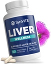 Liver Wellness - Liver Cleanse Detox & Repair for Liver Health with Artichoke Extract, Milk Thistle, Dandelion Root, Beet Root, Turmeric & More - Vegetarisch, Non-GMO, Gluten-Free, Made in USA