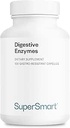 Supersmart - Enzimi digestivi (alta potenza) - 15-in-1 Multi Enzimi Supplemento - con Lipasi, Bromelain, Amylase, Lactase, Protease, Invertase | Non-GMO & Gluten Free - 100 capsule di rilascio ritardate
