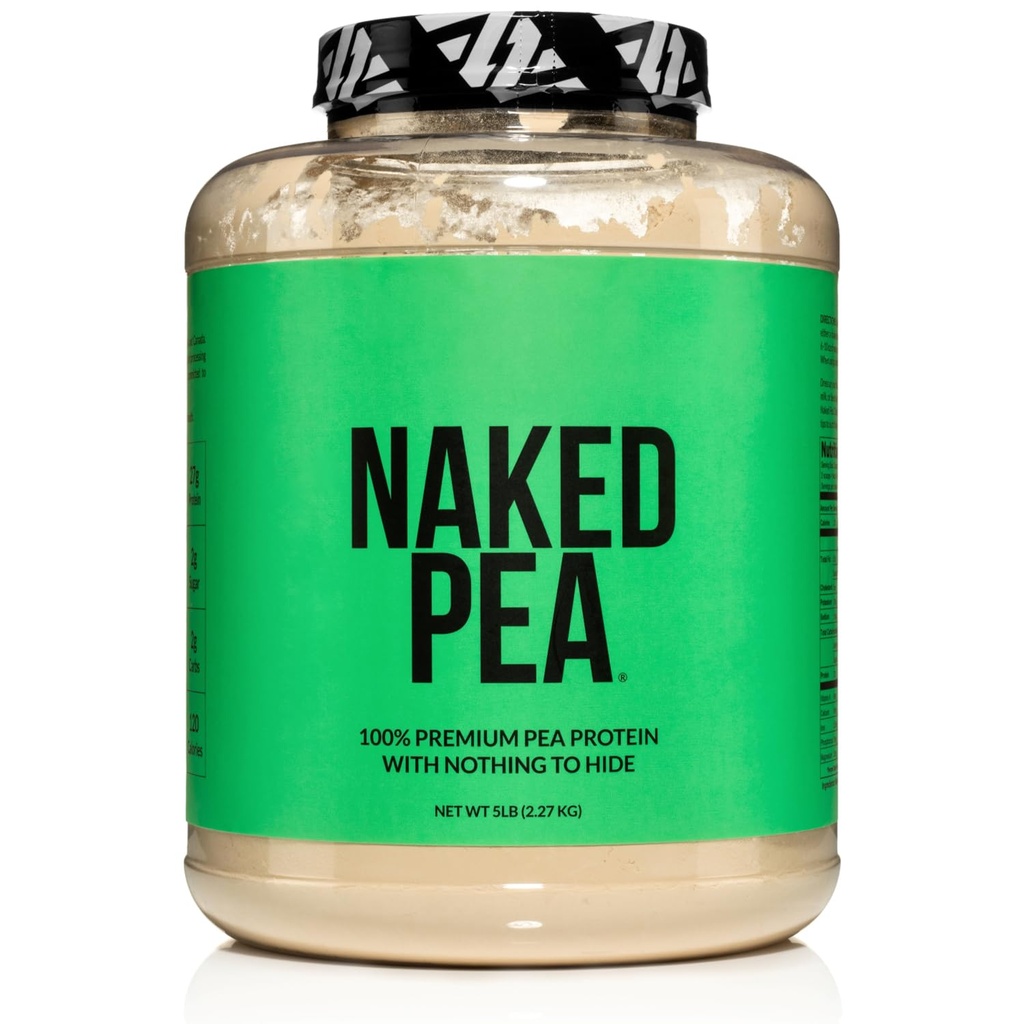 NAKED Pea - 5LB 100% Pea Protein Pulver aus Nordamerika Farmen - Unflavored Vegan Pea Protein Isolate - Pflanzenprotein Pulver, leicht zu digest - 76 Servierungen