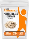 BulkSupplements.com Pumpkin Seed Extract Powder - Kürbis Seed Supplement, Kräuterergänzung - Vegan & Glutenfrei, 500mg pro Servierung, 250g (8.8 oz) (Pack von 1)
