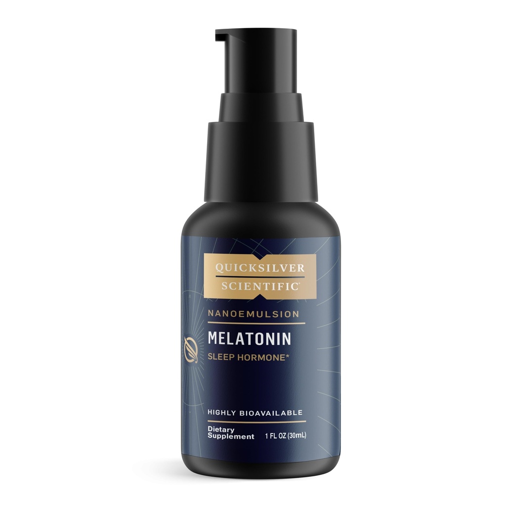 Quicksilver Scientific Liposomal Melatonin - Bedtime, Jet Lag & Immune Support Liquido per Adulti - Efficiente, Assorbimento Superiore 1mg Melatonina per Minimizzare Mattina Drowsiness (30 ml)