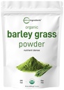 Poudre de graminée d'orge biologique, 16 onces US Grown.. Riche en vitamines, minéraux, fibres et antioxydants.