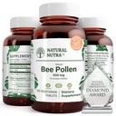 Natural Nutra Bee Pollen 500 mg, hilft Vitalität und Immunsystem zu fördern, Gesamtgesundheit zu verbessern, hilft Körper Stamina zu verbessern, 100 Tabletten