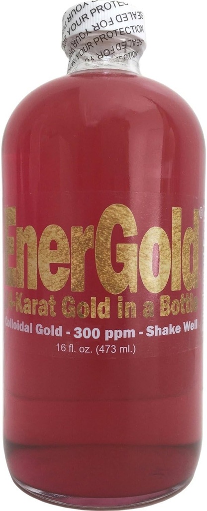 EnerGold® 99.99%-Pure Ultraconcentré 200 ppm d'or colloïdal rubis-rouge. Déflect Radiation & EMF, Réparer l'ADN, Régénérer le Gland Pinéal, Régénérer tous les tissus du corps,...
