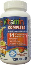 Uncle Moishy Childrens Multi-Vitamin Mineral Jellies mit Choline - 120 Jellies von Onkel Moishy