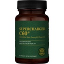 Global Healing Center Supercharged C60 - Micro-activated Carbon Fullerène w/Organic MCT Powder, 10 fois plus puissant que les suppléments C60 réguliers - aide à la désintoxication, le vieillissement (30 capsules)