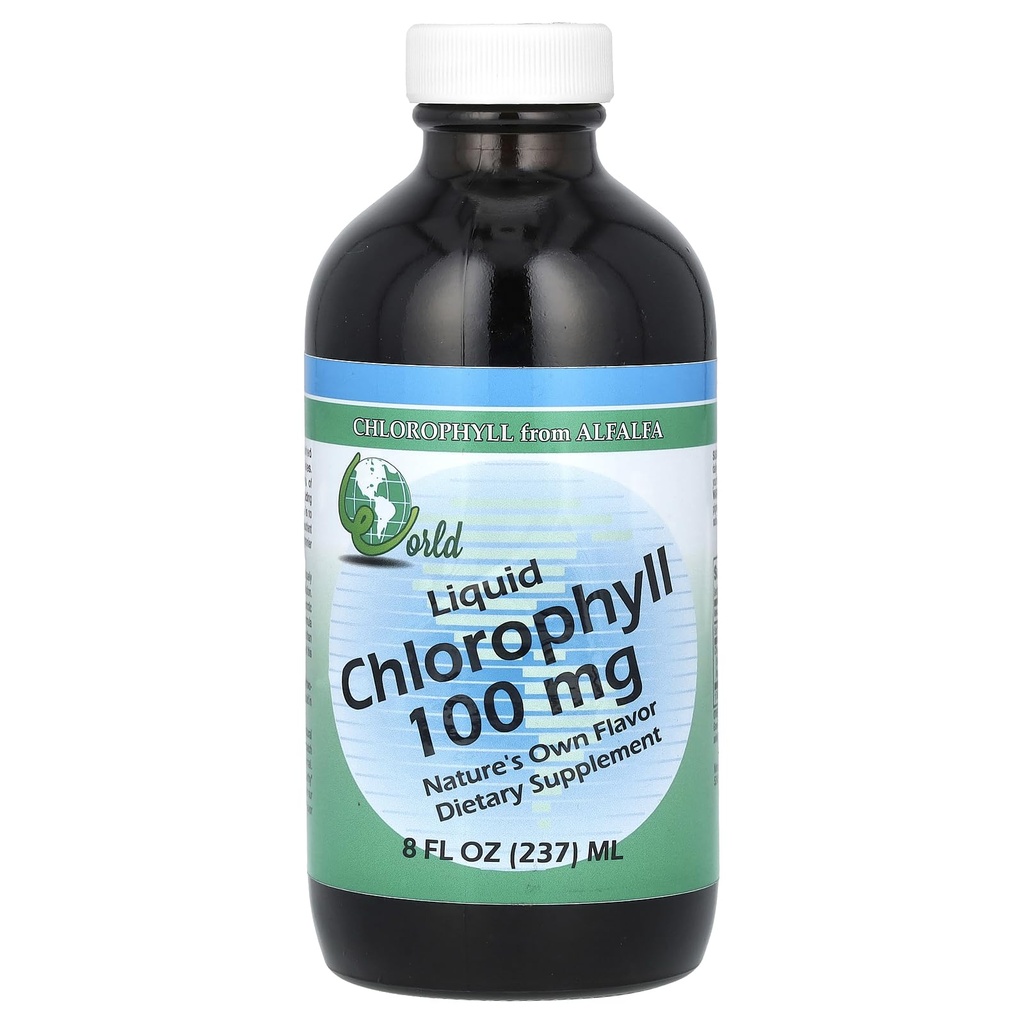 World Organic - Chlorophyll Liquid 100mg, 8 oz Flüssigkeit
