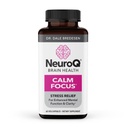 NeuroQ Calm Focus Capsules - Stress Relief Supplement - Supporta Funzione Mentale & Relax - Sensoril Ashwagandha, Magnesio, GABA, L-teanina, Andean Cocoa & Kava - 60 Capsule