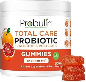 Total des soins probiotiques + prébiotiques + gommes postbiotiques - Peach Mango 30ct