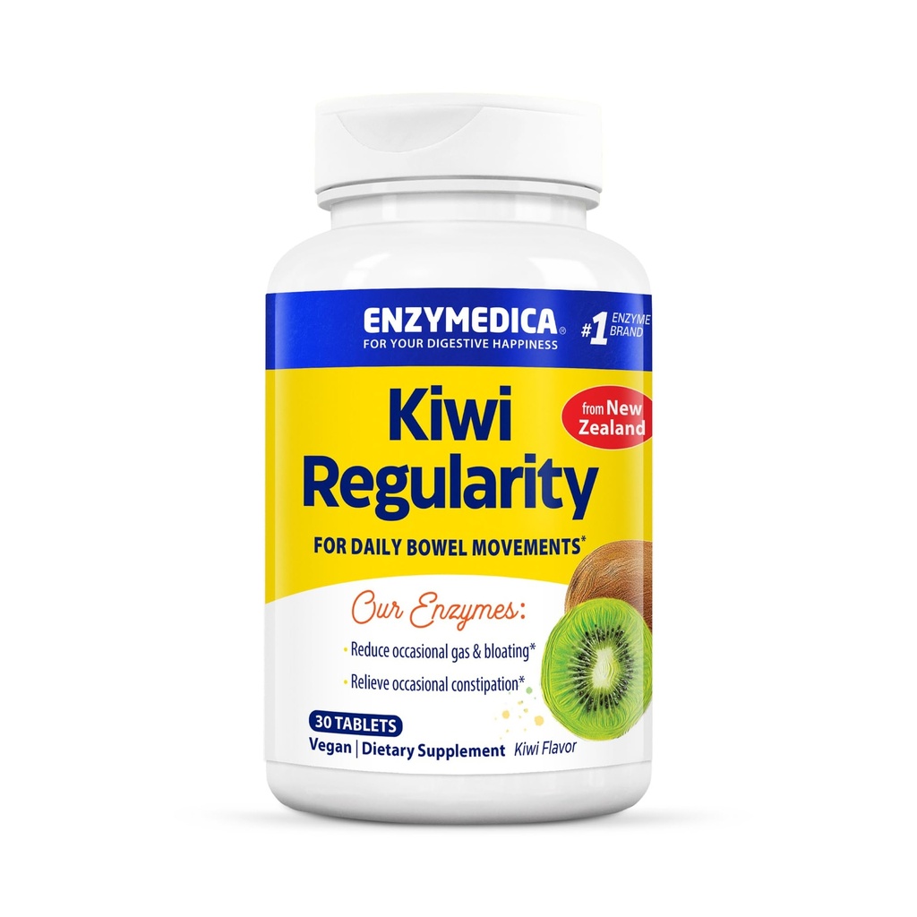 Enzymedica, Kiwi Regularity, unterstützt regelmäßige Bowel-Bewegungen, übt oziale Beratung, Gas & Bloating, 30 Count