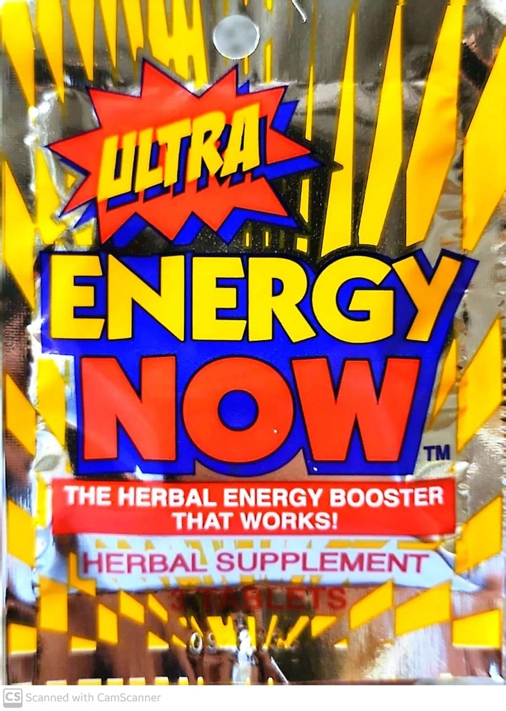 Solutions pratiques Ultra Energy Now, 3 onglets Packages (Pack de 24)