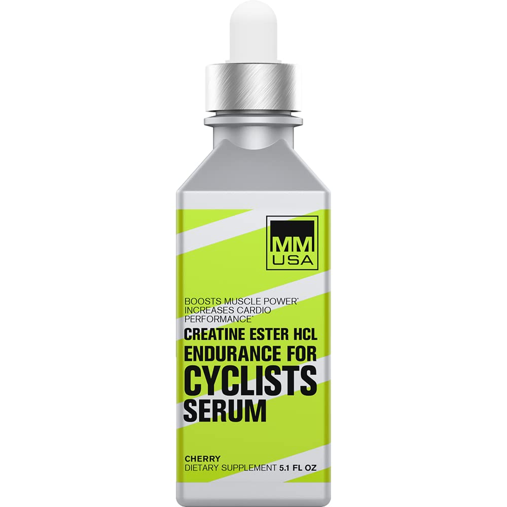 MMUSA Cyclist-Optimiertes Kreatin Serum. Verbessert die Leistungsfähigkeit von Cycling Sports, erhöht die Nitric Oxide Levels, Stamina, Energie, Ausdauer und Fokus. Bekämpft Fatigue & Lactic Acid Build Up. Kirsche, 5.1 Fl Oz