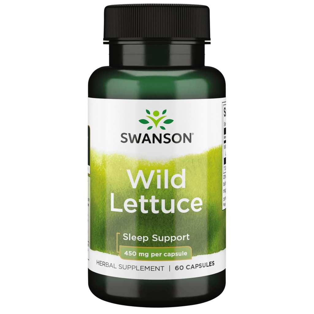 Swanson Full Spectrum Wild Lettuce 450 Milligrams 60 capsule