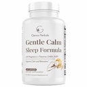 Gentle Calm Sleep Formula con Magnesio, L-teanina, Melatonina, GABA, 5-Htp | Sleep Aid | Non-GMO - 60 capsule