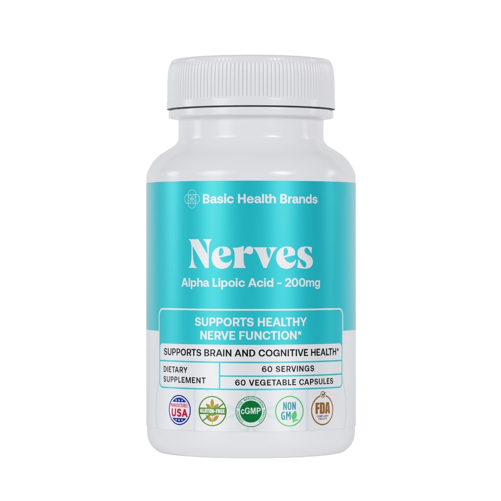 Grundmarken Nerves Alpha Lipoic Acid, 200 mg, Neuron Function (Pack von 1)