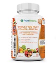 Ganzes Essen MultiVitamin und Mineralstoffe mit Probiotischen Enzymen - 120 Multivitamine für Frauen und Männer - verpackt mit ganzwertigen und pflanzlichen Inhaltsstoffen - Leistungsstarke Antioxidantien für Verdauungshilfe