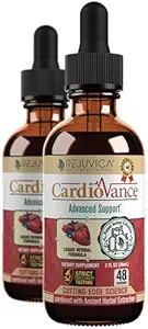 Rejuvica Health CardioVance - Supplemento di supporto al cuore - Consegna liquida per un migliore assorbimento - Hawthorne, Hibiscus, Arjuna, Olive Leaf & More!