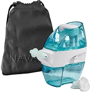 Navage Travel Bundle - Nasal Bewässerungssystem - Saline Nasal Rinse Kit mit 1 Nasenreiniger, 30 Salz Pods und schwarze Reisetasche