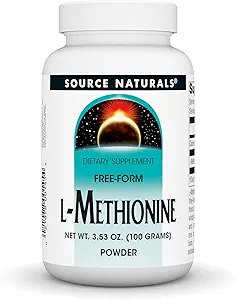 Quelle Naturals L-Methionin Freiformpulver - Aminosäure-Ergänzung - 100 Gramm