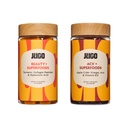 JUGO Beauty + ACV Gummies Bundle – Collagen, Biotin & Aceto di sidro di mele – Supporta capelli, pelle, chiodi, Gut Health & Metabolism – 100% vegetariano e senza glutine