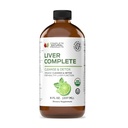 Liver Complete Liquid 8 oz - Organic Liver Cleanse Detox Formula, Kräuterunterstützung für hohe Enzyme mit Milchdistel Dandelion Chanca Piedra, Easy Absorbing Natural Tincture USA Made Family Crafted