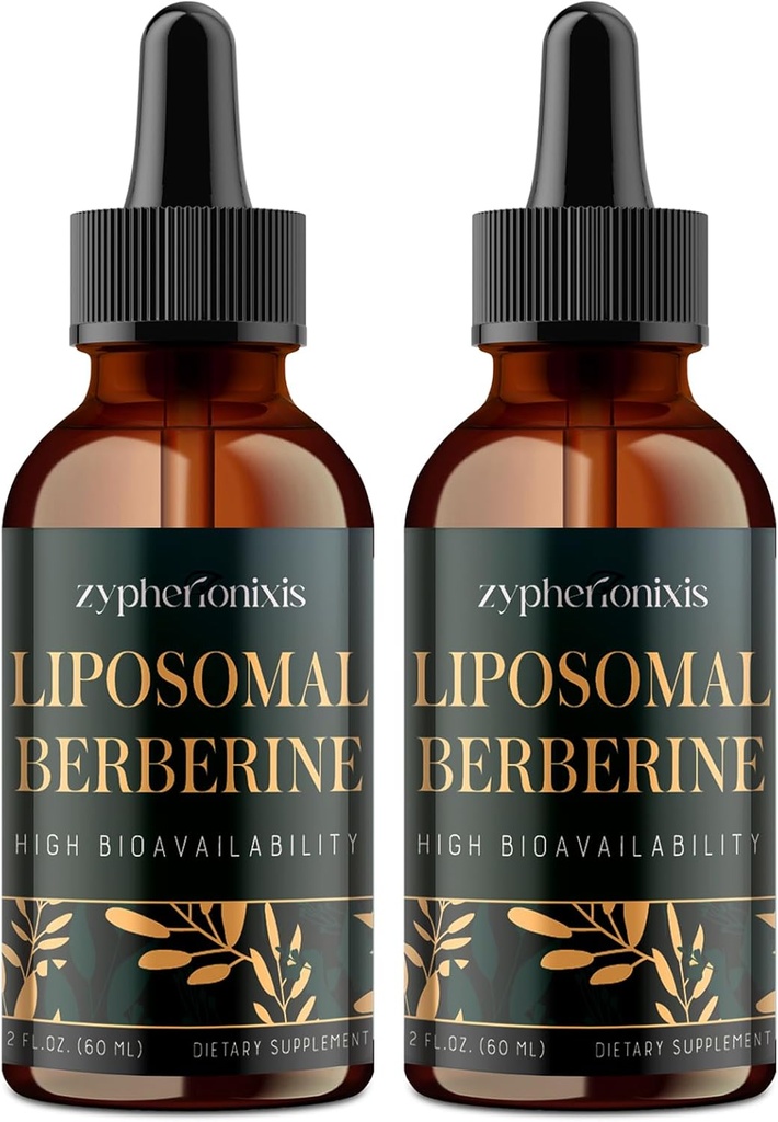 Supplemento 3000mg - Attivatore AMPK ad alto assorbimento, Complesso HCl di Berberina Organica con Ceylon Cinnamon & Ginger per Immune & Digestion (4 fl oz)