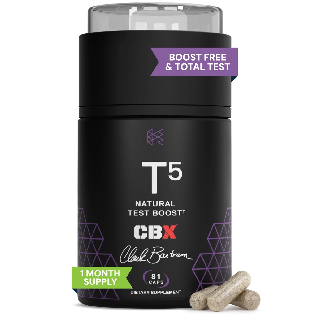 HPN T(5) Testosterone Ottimizzazione Booster | Testosterone naturale supplemento con Testofen | Aumentare la resistenza & energia | Migliorare la capacità di costruire il muscolo con LJ100 | Vegan Friendly | 81 capsule