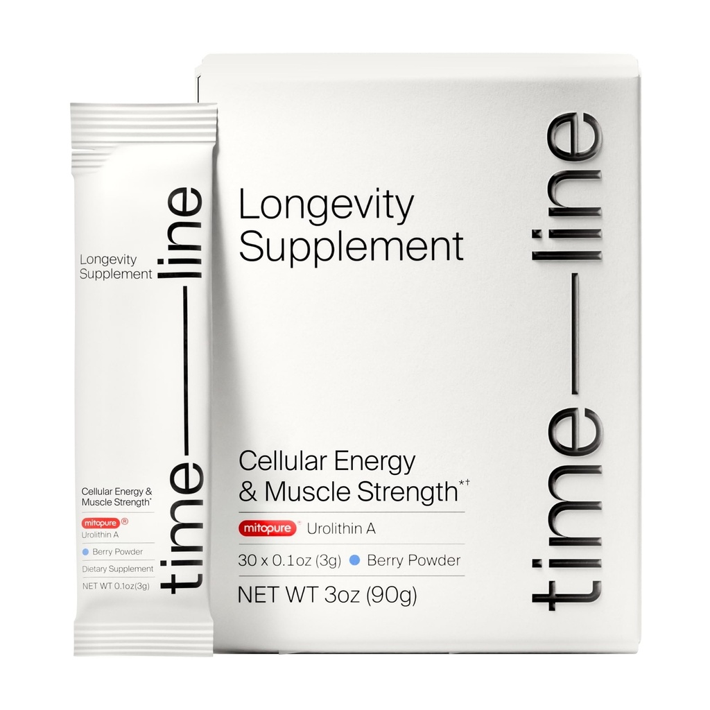 Timeline Mitopure Urolithin A Supplément Poudre - Soutien prouvé cliniquement pour le vieillissement en santé et le renouvellement cellulaire - Mitoceutique pour le soutien musculaire et la longévité