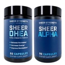 Supplément DHEA pour hommes + Sheer Alpha - Ultimate T Boosting Stack pour hommes