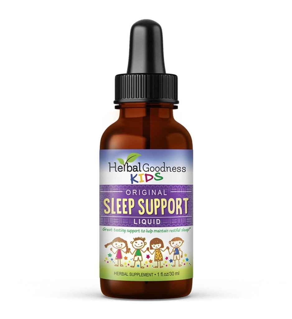Estratto di liquido di sostegno del sonno dei bambini - I bambini naturali piantano a base di erbe sonno, con camomilla, Guava Leaf - 1oz estratto liquido - Bontà di erbe (1 unità)
