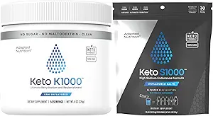 Hi-Lyte Keto K1000 Polvere elettrolitica non aromatizzata + Keto S1000 Imballaggio elettrolitico
