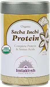 Imlakesh Organics Sacha Inchi Protein, Pulver (12oz Metall Jar)