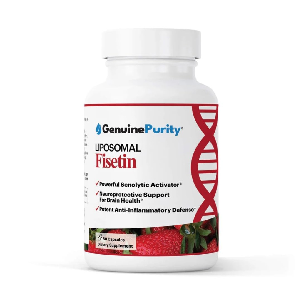 Fisetin 150mg | Supplemento per il supporto cognitivo invecchiato | Pure Fisetin Supplemento - potente dimensione di servizio | Gluten Free, Vegan, USA Made, Non-GMO | 60 capsule