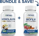 Palmara Health Premium Monolaurin 600mg + Complexe Biofilm