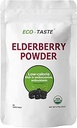 ECO-TASTE Poudre de jus de mûre aînée, soutient le système immunitaire sain, non OGM et végétalien, 170g