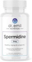 DR. EMIL NUTRITION Uomini & donne Spermidina 5mg Supplementi | Supplemento di invecchiamento | Spermidina pura 3HCL & Thiamin 20mg | 60 capsule | 30 giorni di alimentazione