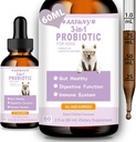 Probiotiques pour Chien - Probiotiques liquides pour Chien Support Flore Gut, Santé Digestionnelle et Diarrhée- Enzymes Digestionnelles Canines - Allergies et Démangeaisons Skin Relief - Arôme de poulet rôti
